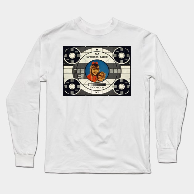 Old Test Pattern Long Sleeve T-Shirt by CS77